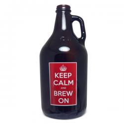 64 oz. Keep Calm Amber Growler