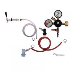 Draft Beer Refrigerator Keg Kit - Single Tap - BALL LOCK